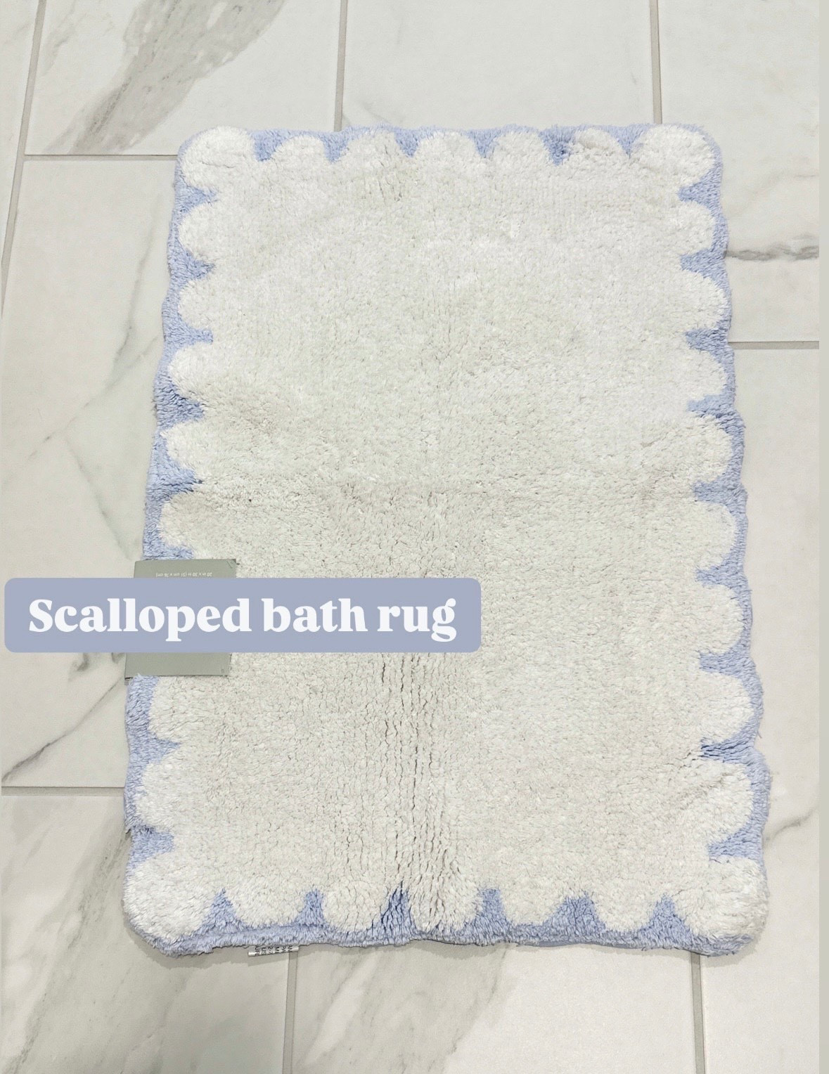 Nordstrom sale scalloped bath mat so cute  for kids bathroom!