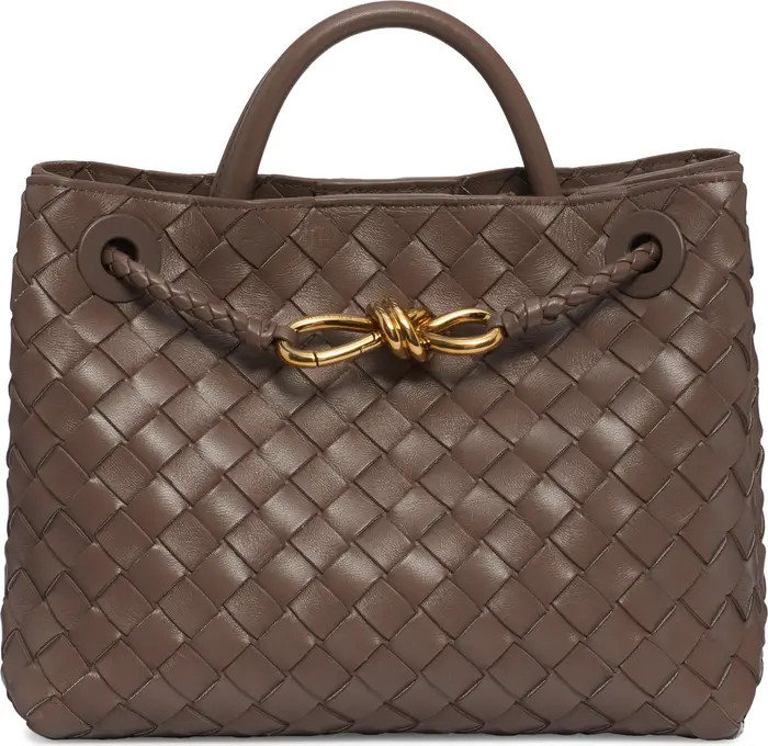 Small Andiamo Intrecciato Leather Shoulder Bag | Nordstrom