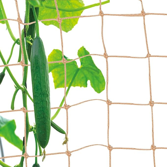 Miuezuth Plant Support Netting - Biodegradable Natural Jute Net for Garden Climbing Vining Plants... | Amazon (US)