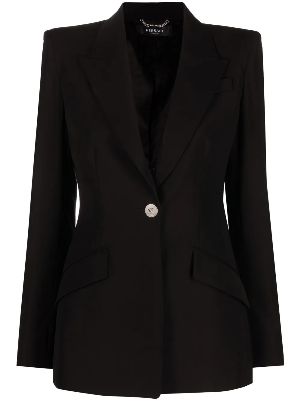 Medusa single-breasted virgin wool blazer | Farfetch Global