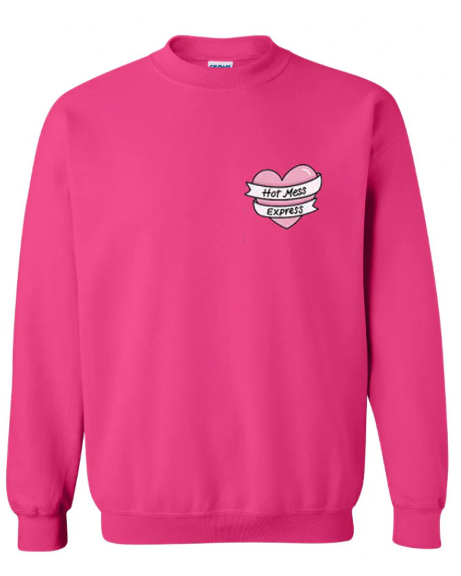 Hot Mess Express Club Dark Pink Crewneck | Shop Staykation