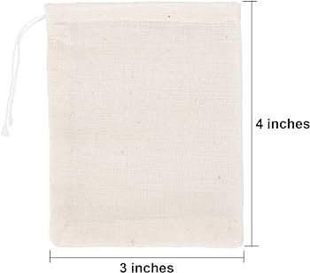 Tatuo 200 Pack Muslin Bags Burlap Bags Muslin Drawstring Bags Sachet Bag Multipurpose Drawstring ... | Amazon (US)