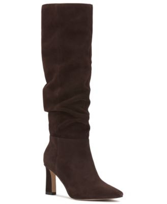 Vince Camuto Women's Genisa Slouchy Dress Boots - Java Leather | Macy's
