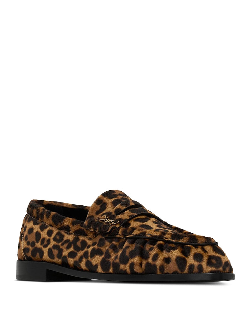 Saint Laurent Women's Le Loafer Penny Slippers in Pony Hair Leather | Bloomingdale's (US)