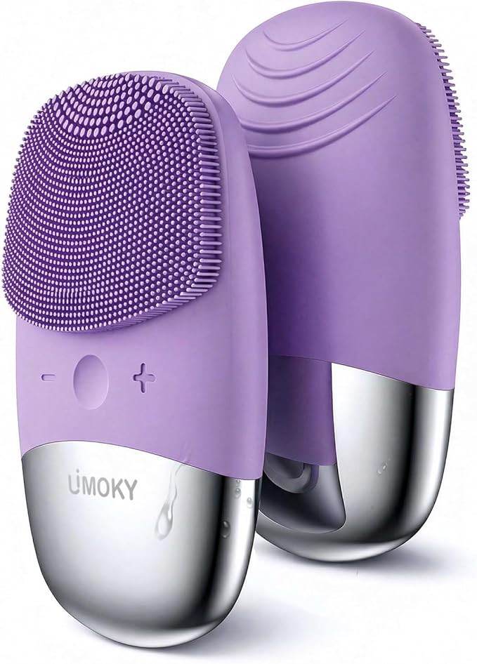 Facial Cleansing Brush, 3-in-1 Electric Silicone Face Scrubber, Vibrating Massager, IPX7 Waterpro... | Amazon (US)