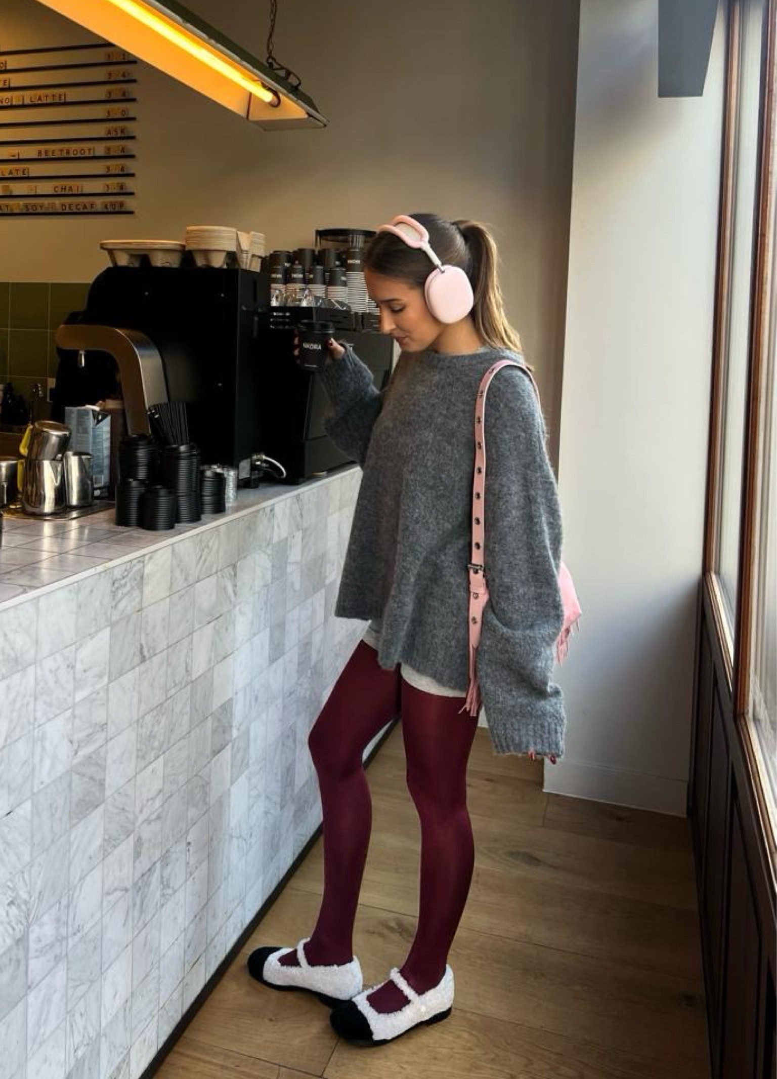 Anthropologie, H&m, Free people, Adanola, Charles and keith, Maje, transitional outfit, transitional style, autumn outfit, autumn fashion, oversized jumper, grey knit jumper, mohair jumper, unitard, red tights, red leggings, mary jane shoes, mary jane flats, crossbody bag, pink crossbody bag, autumn outfit, winter outfit, style inspiration 

#LTKstyletip #LTKeurope #LTKSeasonal