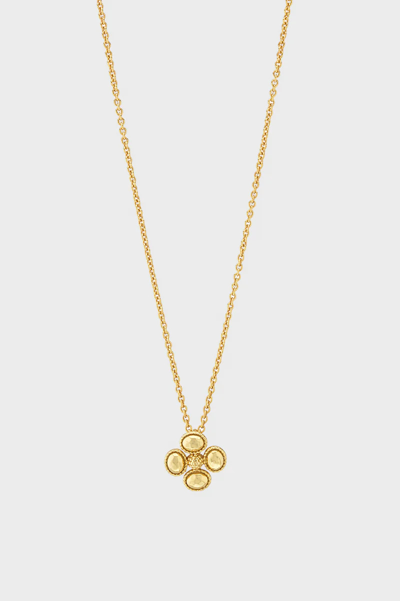 Berry Clover Station Necklace in Gold | Tuckernuck (US)