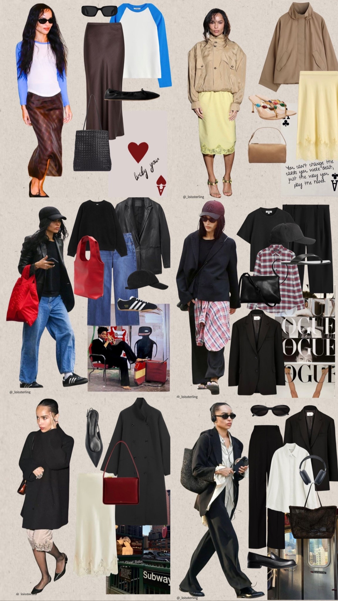 Get the Zoe Kravitz Look + a few looks with Harry Styles ❤️ 14 outfits to save for Spring. Part 2 

📌 Throughout the years I’ve been pinning Zoe Kravitz’s looks and they are such ‘cool girl’, ‘I just threw this on’ looks that never get old.

The ultimate city chic, off duty style + relatable looks that we can all take inspo from and recreate.  Of late, I have been enjoying Harry Styles cohesive looks with Zoe; as a fellow lover of denim, simple looks and every day easy to wear style, I look forward to seeing what they are running round London or NYC wearing.

Caps, lace and silk skirts  or dresses, denim and wearing her wardrobe on repeat, Zoe’s style is a reminder that it we can wear the same pieces and style on repeat and it’s how you wear it that has the most impact. 

#LTKuk #LTKsummer #LTKspring