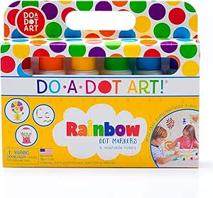 Do A Dot Art! Markers 6-Pack Rainbow Washable Paint Markers, The Original Dot Marker | Amazon (US)