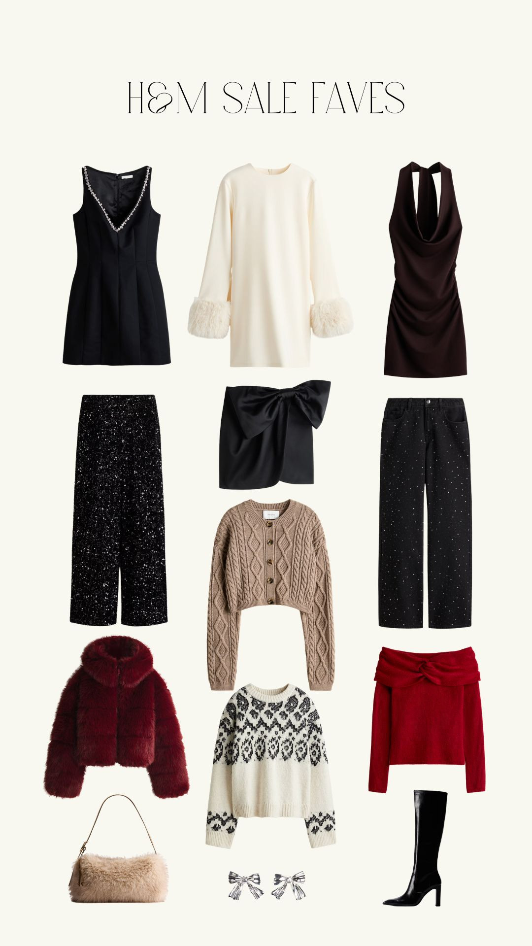 My top picks from the H&M Black Friday sale! Knitwear, winter fashion, layering, transitional outfit ideas, accessories, party wear, festive outfits  

 #LTKCyberWeek #LTKuk #LTKstyletip