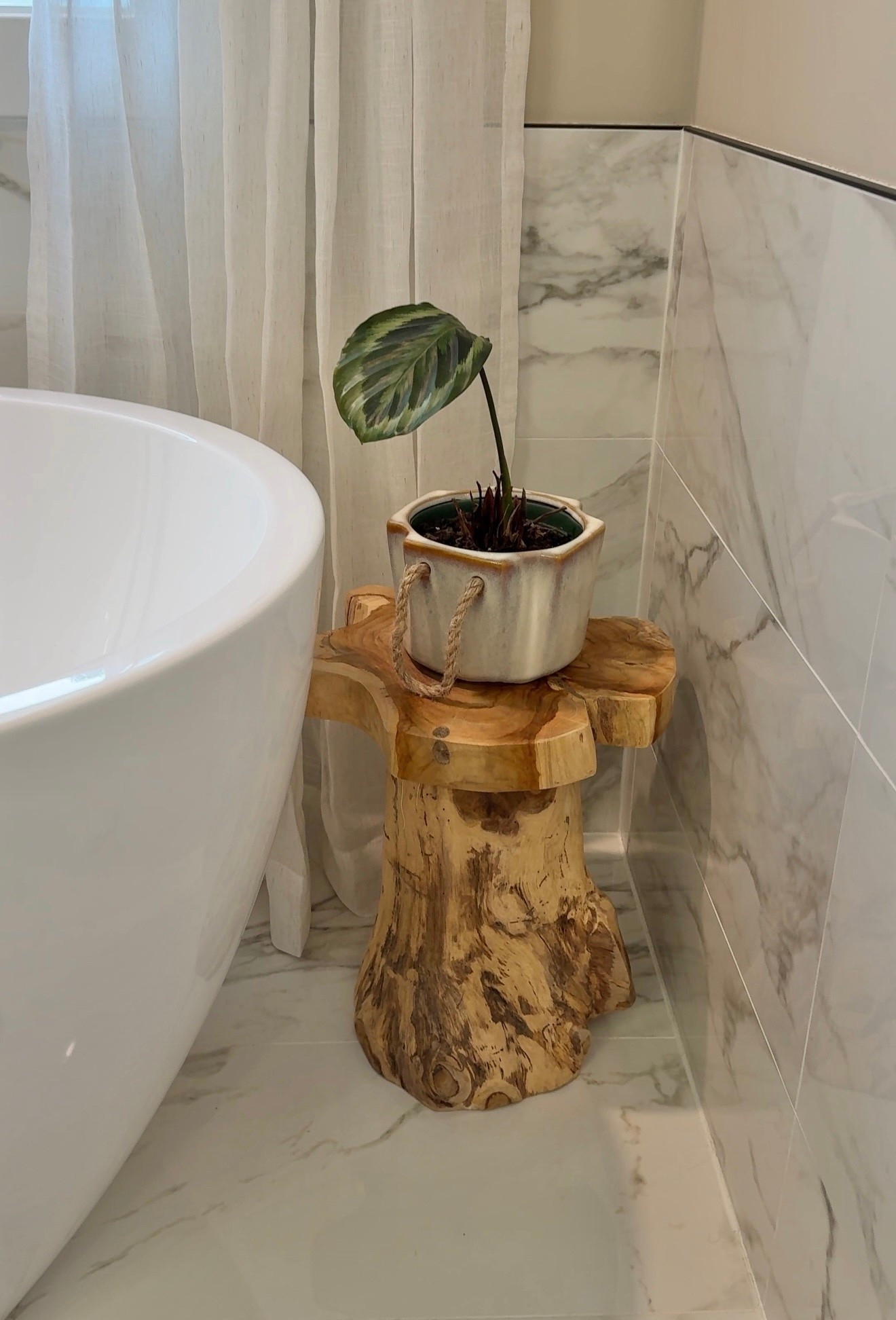 Stool, plant stand, home decor, bathroom decor 

#LTKHome #LTKselfcare