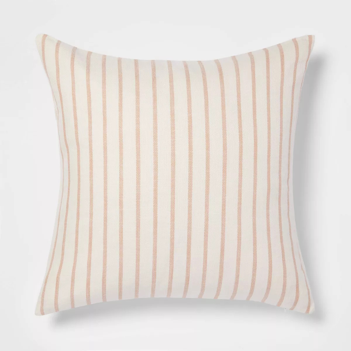 Oversized Cotton Striped Square Throw Pillow Clay/Cream - Threshold™ | Target