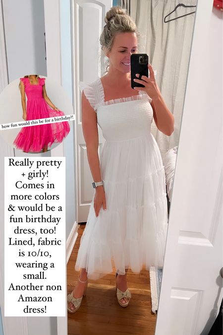 White dress, bridal shower, bridal shower dress, white dresses for brides, tulle dress 

#LTKwedding #LTKsalealert #LTKparties