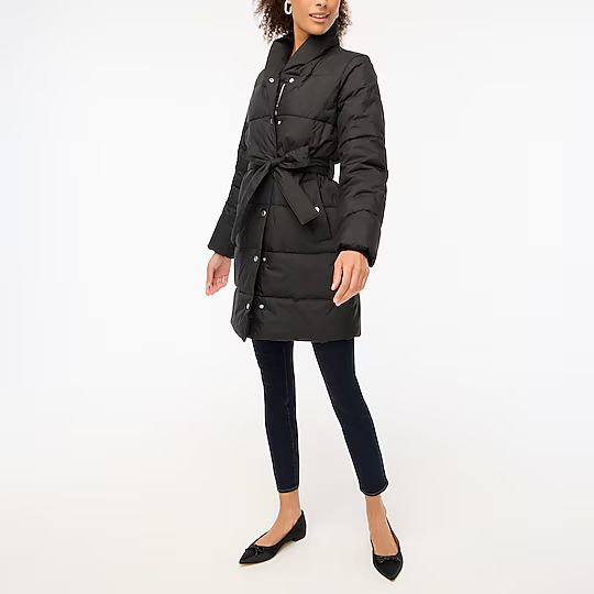 Belted puffer coat | J.Crew Factory