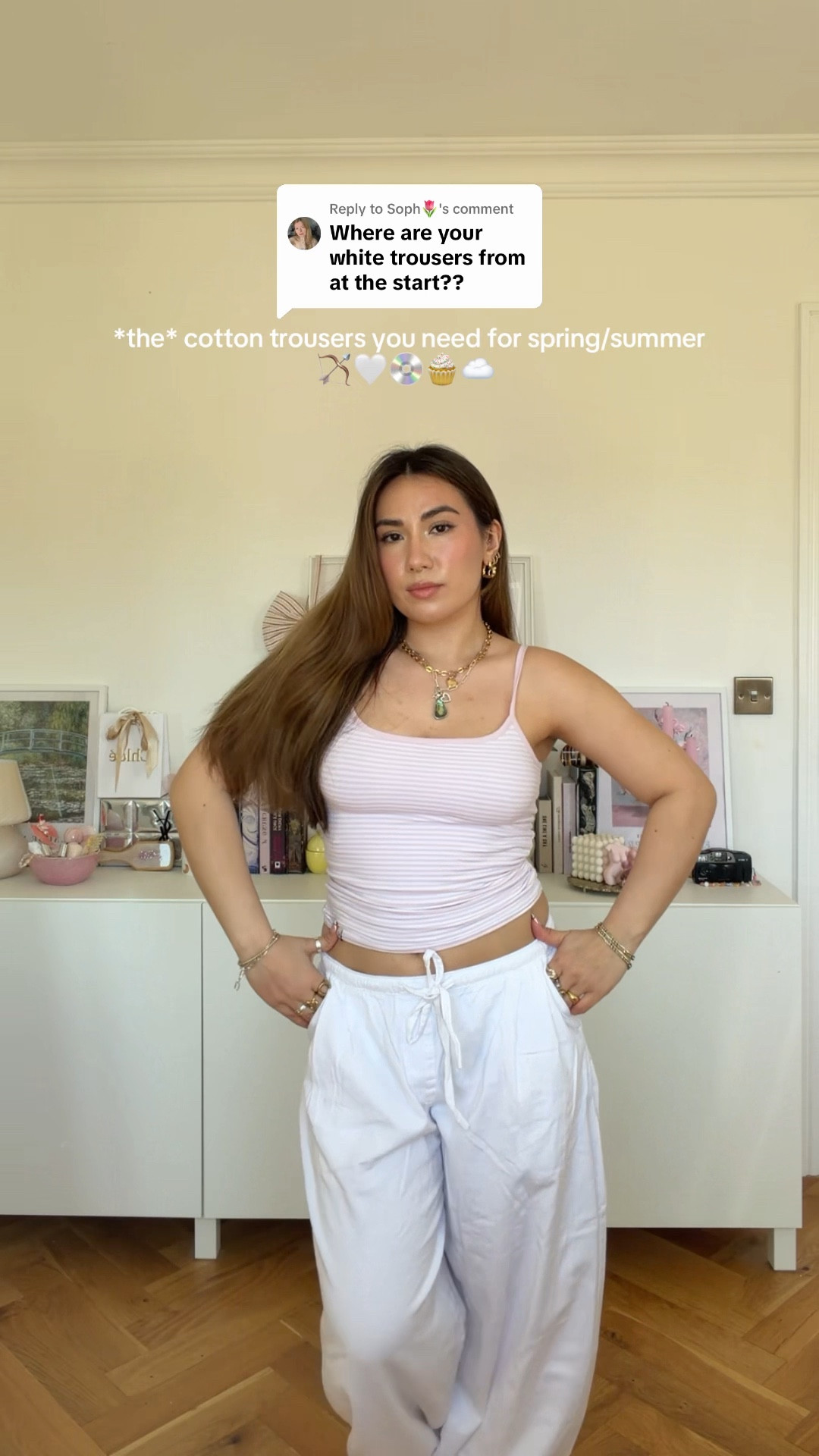 the cotton trousers I’ll be wearing all spring & summer ☁️ @pullandbear #pullandbearcommunity 

#LTKuk #LTKsummer #LTKspring