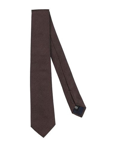 Tagliatore Man Ties & bow ties Brown Size - Silk | YOOX (US)