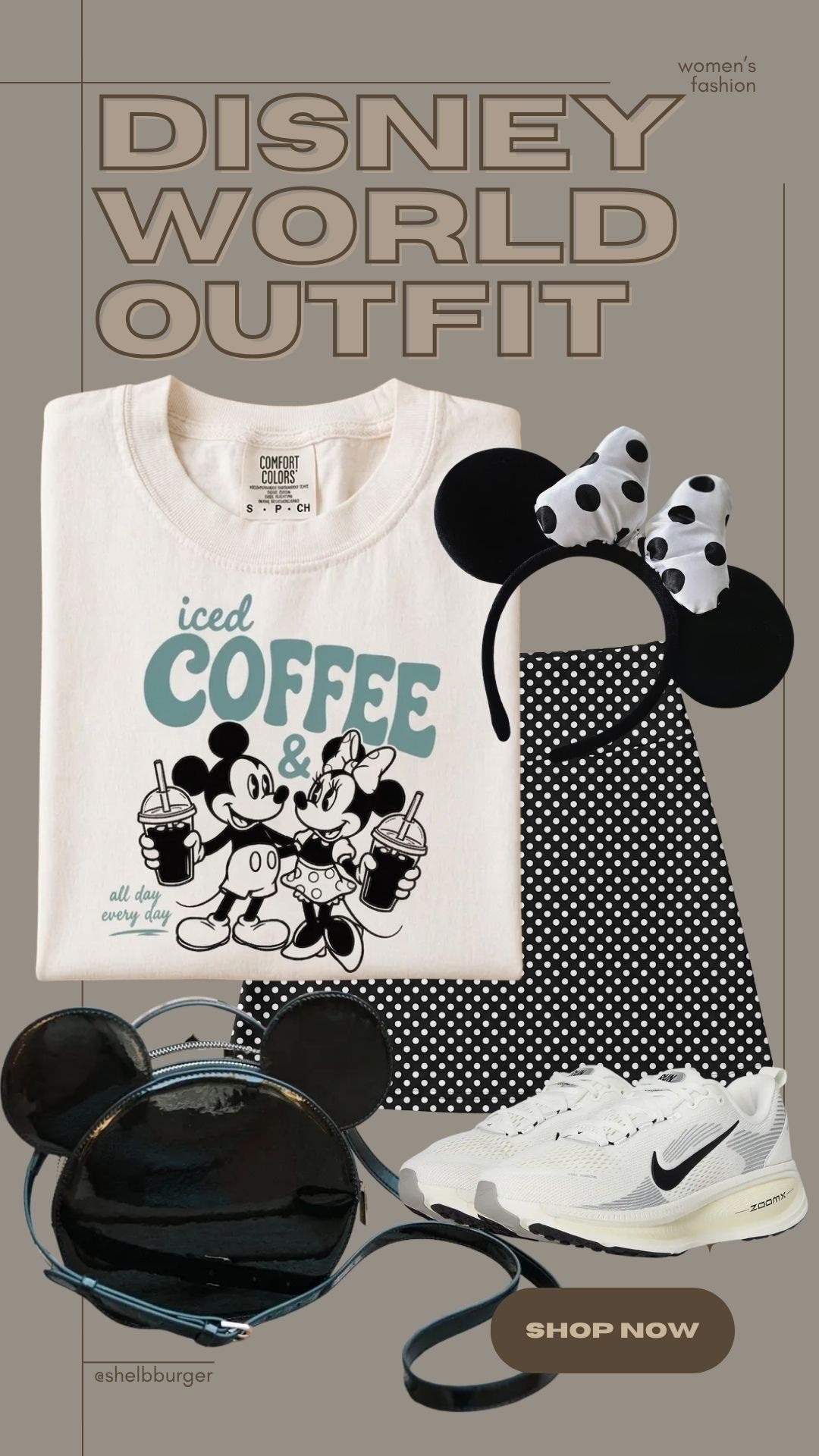 Women’s Disney world outfit
Iced coffee
Mickey and Minnie Mouse
Polka dots

#LTKTravel