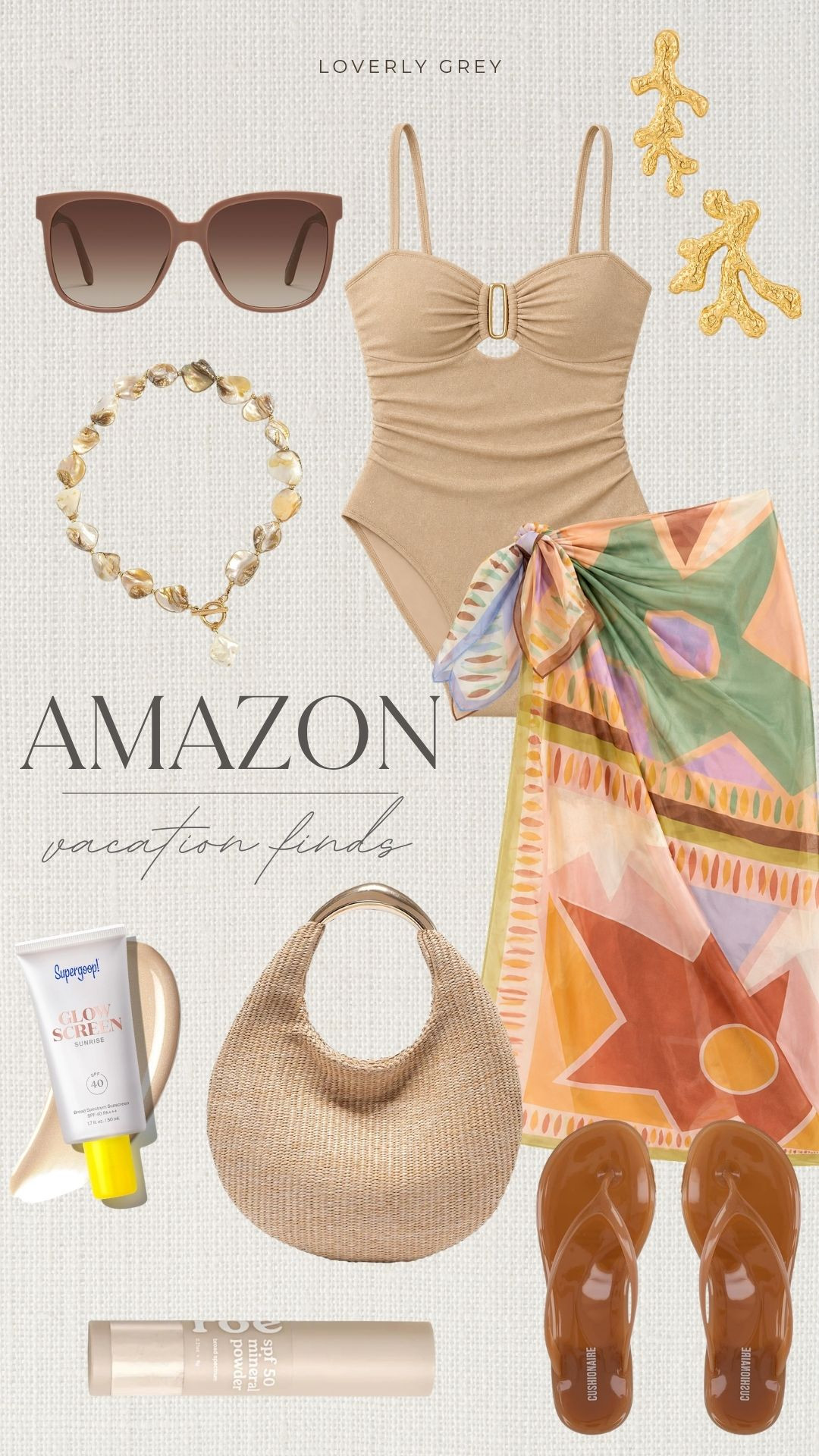 Amazon vacation finds! Loverly Grey, swim coverup, beach look, vacation look 

 #LTKSeasonal #LTKSwim #LTKTravel