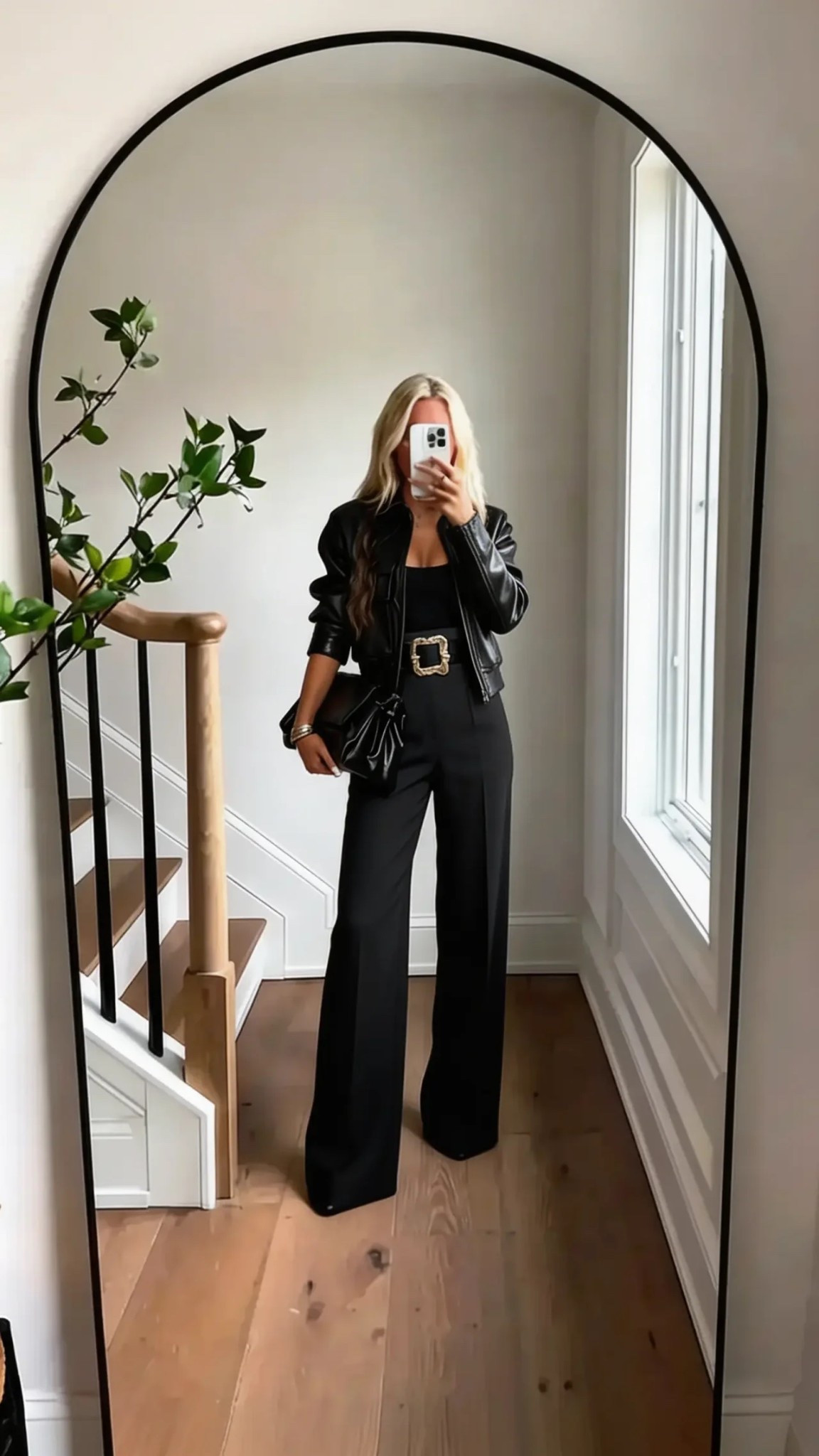 
black-leather-jacket / wide-leg-trousers / monochrome-outfit / modern-chic / power-dressing / elevated-basics / gold-buckle-belt / sleek-silhouette / minimalist-style / quiet-luxury / city-chic / evening-style / polished-look / effortless-glam / sophisticated-fashion / classic-black / structured-style / refined-aesthetic / timeless-outfit / fashion-forward / neutral-palette / stylish-minimalism / elegant-edge / street-style-chic / luxury-inspired / modern-feminine / confident-style / chic-night-out / high-fashion-vibes / pinterest-fashion

Hashtags

#QuietLuxury
#AllBlackOutfit
#ChicStreetStyle
#ModernElegance
#PowerDressing
#TimelessStyle
#LeatherJacketStyle
#WideLegPants
#MinimalistFashion
#EffortlessChic
#CityChicStyle
#LuxuryInspired
#FashionAesthetic
#NeutralStyle
#ElegantOutfit
#StyleInspoDaily
#PinterestFashion
#SophisticatedStyle
#ClassicBlack
#TrendyHeidi

If you’d like, I can 

#LTKFestival #LTKdayinmylife #LTKSpringSale