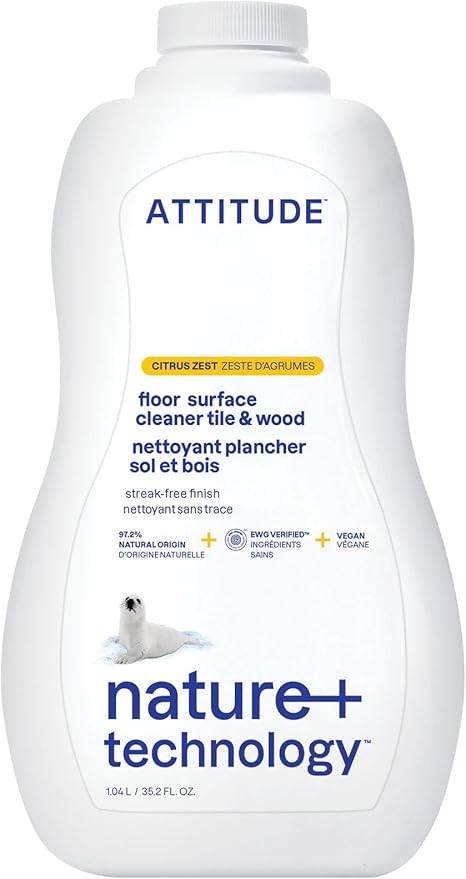 ATTITUDE Floor Cleaner, EWG Verified, Streak-Free Multi-Surface Cleaner for Tile, Wood & Laminate... | Amazon (US)