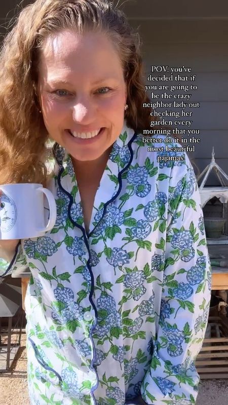 I have fallen in love with this beautiful #heidicareydesigns @heidicareydesigns pajamas. The hydrangea print and scallop details are stunning! Perfect for walking around my garden! True to size and they have robes, nightgowns, short sets all in several other beautiful patterns as well! Perfect for gifting or as a treat for yourself!

#LTKMidsize #LTKOver40 #LTKGiftGuide