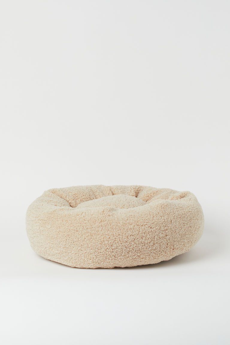 H & M - Faux Shearling Dog Bed - Beige | H&M (US + CA)