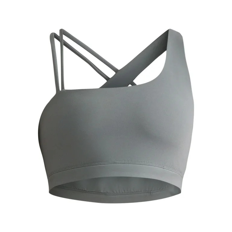 Avia Women's SoftSculpt One Shoulder Sports Bra, Sizes XS-XXXL | Walmart (US)