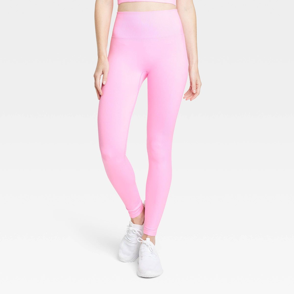 Women's Seamless High-Rise Leggings - All In Motion™ Pink S | Target