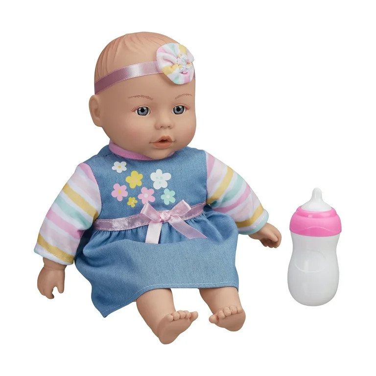 My Sweet Love Snuggle and Feed Time 12.5 inches Baby Doll, Light Skin Tone, Blue Outfit | Walmart (US)