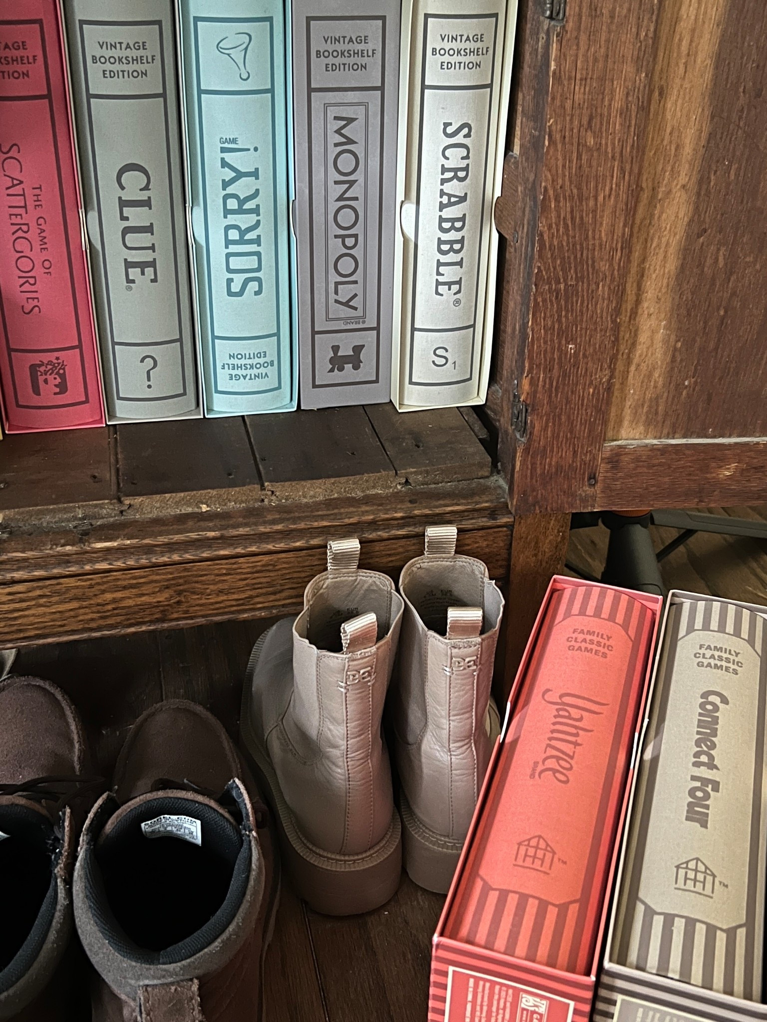Our vintage bookshelf board game collection at the cabin! 

#LTKHome
