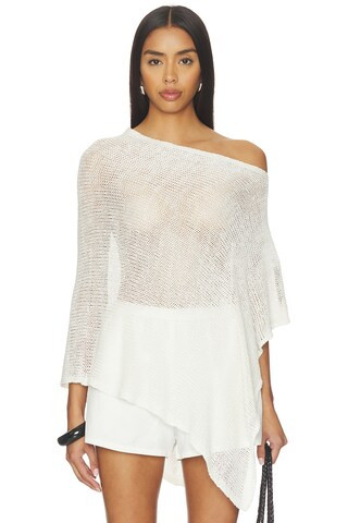 Linen Open Knit Poncho
                    
                    Enza Costa | Revolve Clothing (Global)