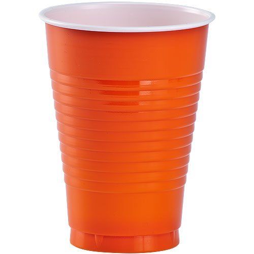 Party Dimensions Orange Disposable Plastic Cups-12 Oz Pcs, 20 Count (Pack of 1) | Amazon (US)