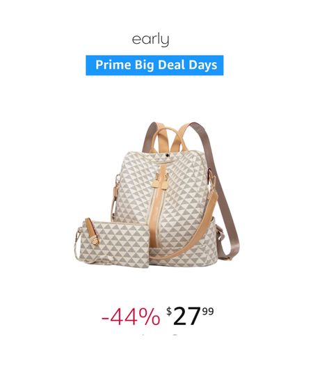Early amazon prime day deal

I used this as a diaper bag for a while! Such a cute backpack purse and comes with a little clutch  

#LTKsalealert