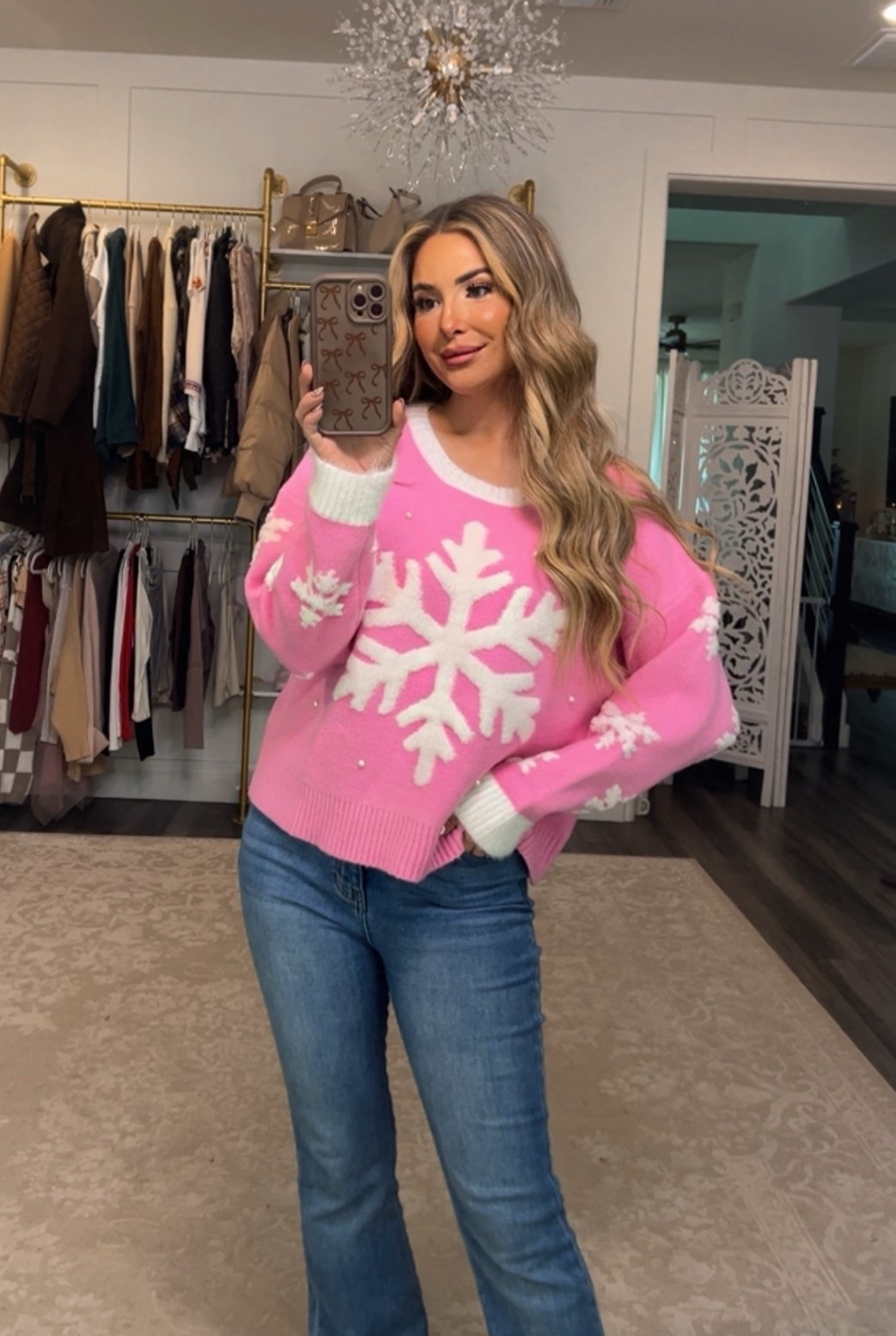 The cutest pink snowflake sweater / at Target / so soft! I’m wearing a size large 

#LTKSeasonal #LTKHoliday #LTKCyberWeek