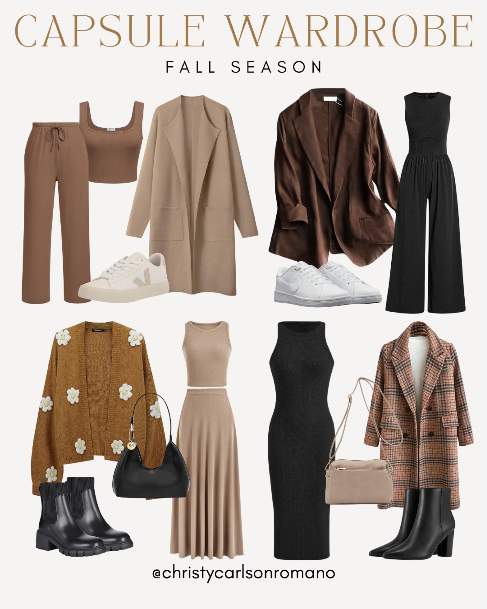 Putting together a fall wardrobe with these easy-to-mix pieces! Cozy sweaters, coats, and trendy boots make it simple to stay stylish this season.
#fallfashion #capsulewardrobe #outfitidea #casuallook

#LTKStyleTip #LTKSeasonal #LTKItBag