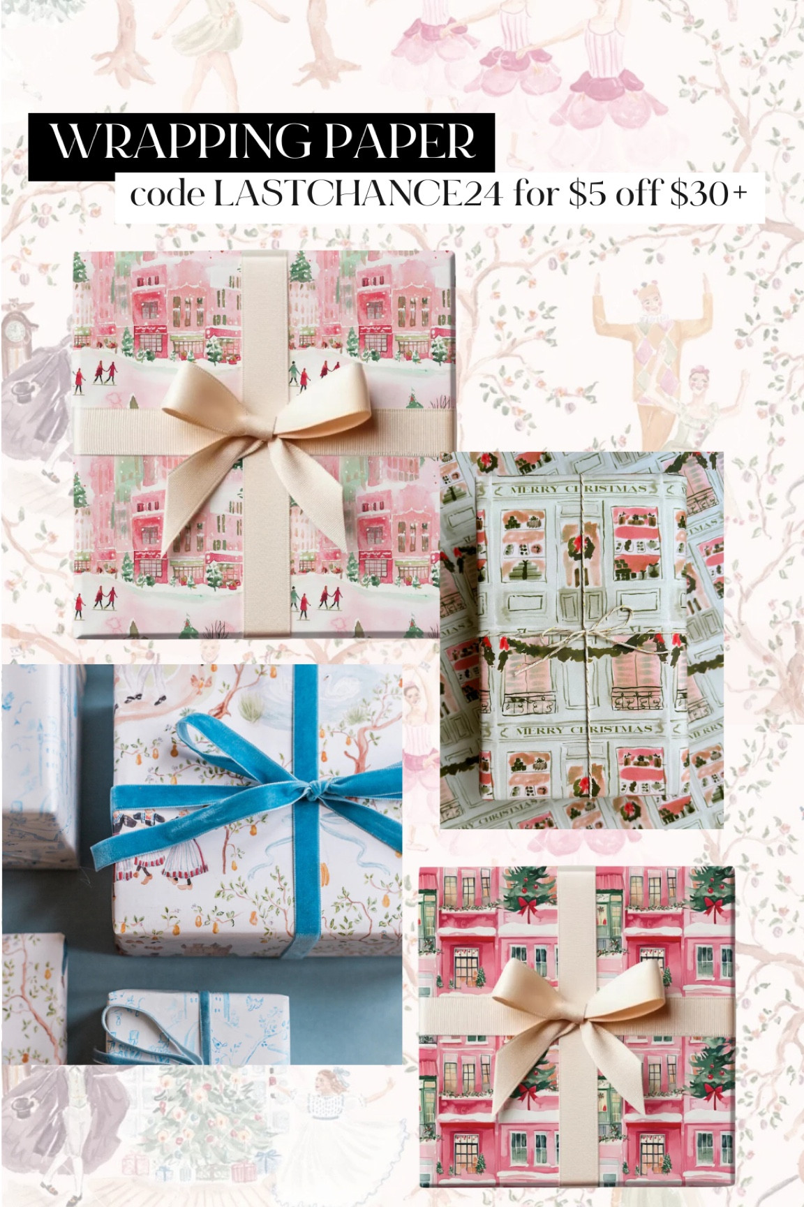 Wrapping paper. Art paper goods. Christmas wrapping paper 

#LTKSaleAlert #LTKFindsUnder50