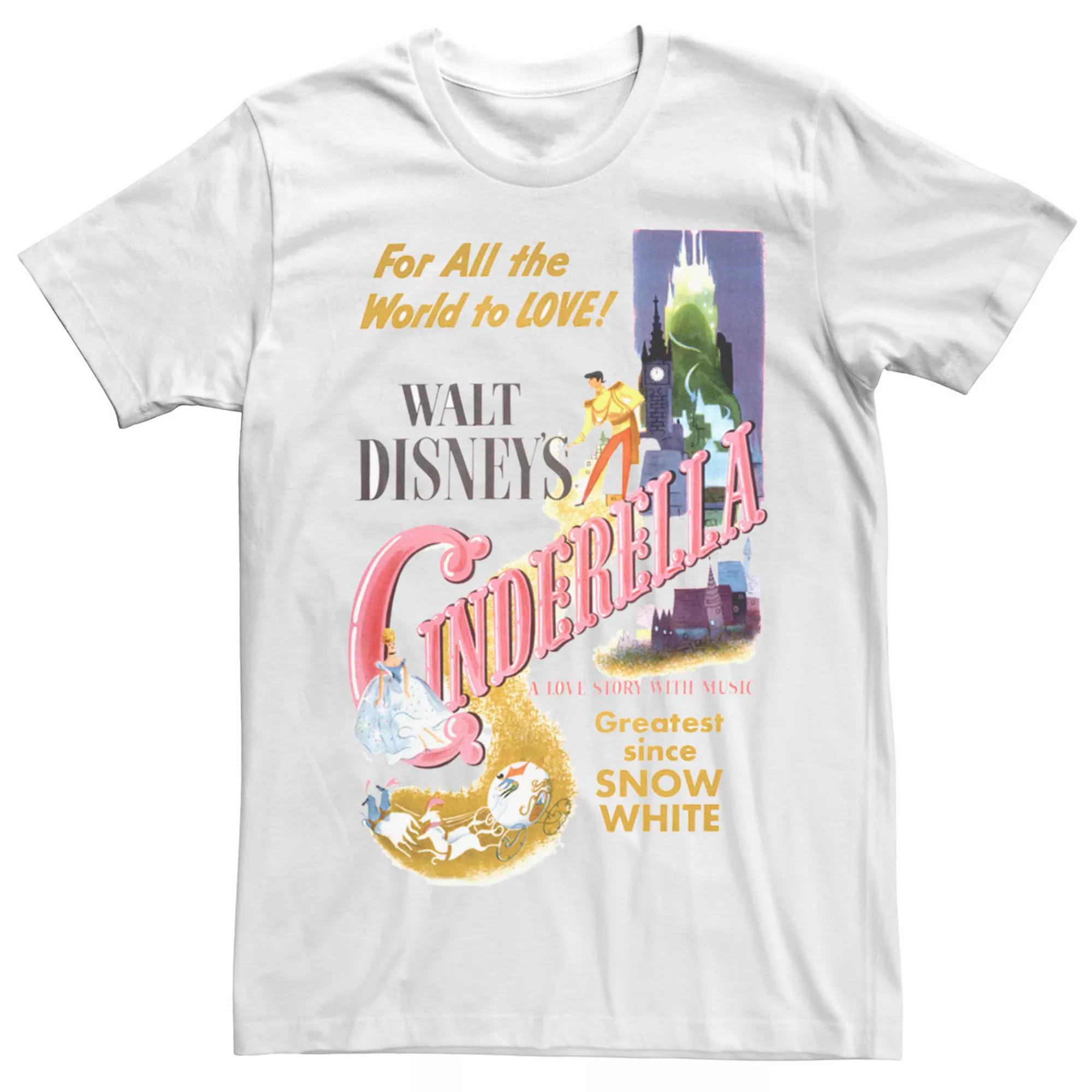 Disney's Cinderella Vintage Poster Men's Graphic Tee | Kohl's