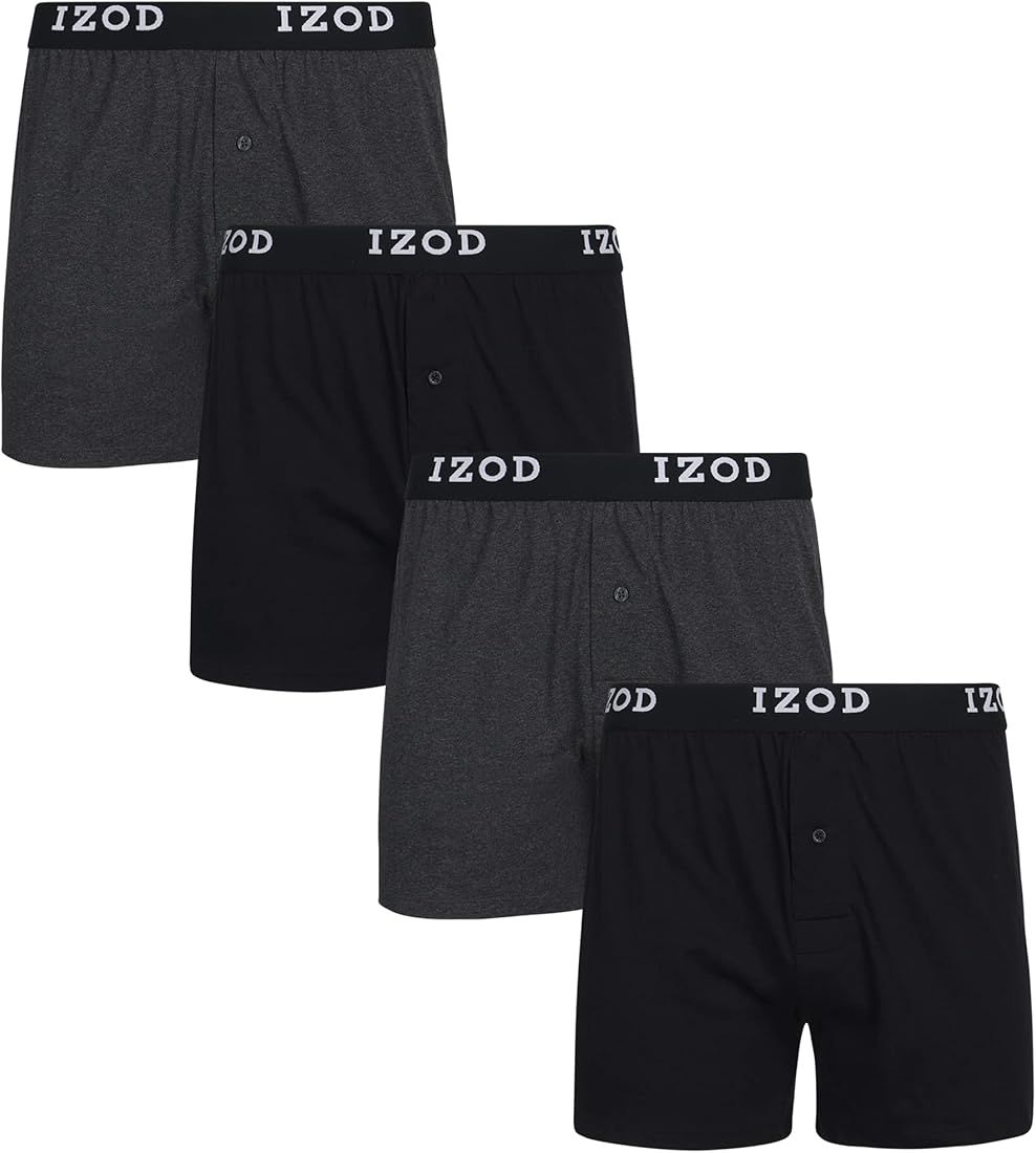 IZOD Men's 4pk Knit Boxer | Amazon (US)