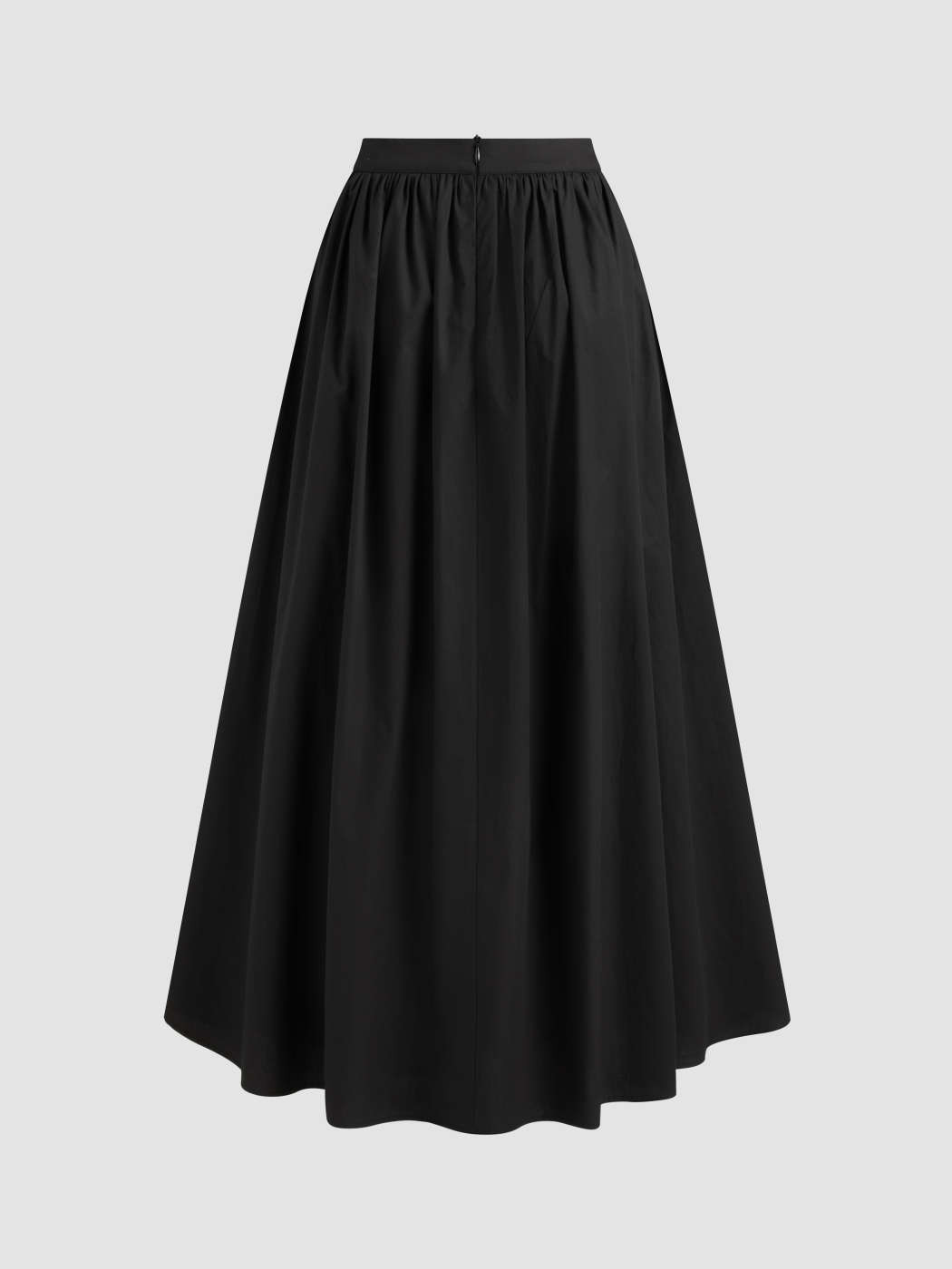 Woven Cotton 100% Cotton Mid Rise Solid Ruffle Maxi Skirt For Daily Casual Work | Cider