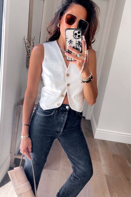 How cute is this cropped vest? Comes in 3 colors and can be styled so many ways! 
Size XS

Parpala code Lucy10
Erin fader code Lucy10
Azzura Capri Shoplucy15

Vest, amazon, chic, style, summer, black denim, button up

#LTKFind #LTKstyletip #LTKSeasonal