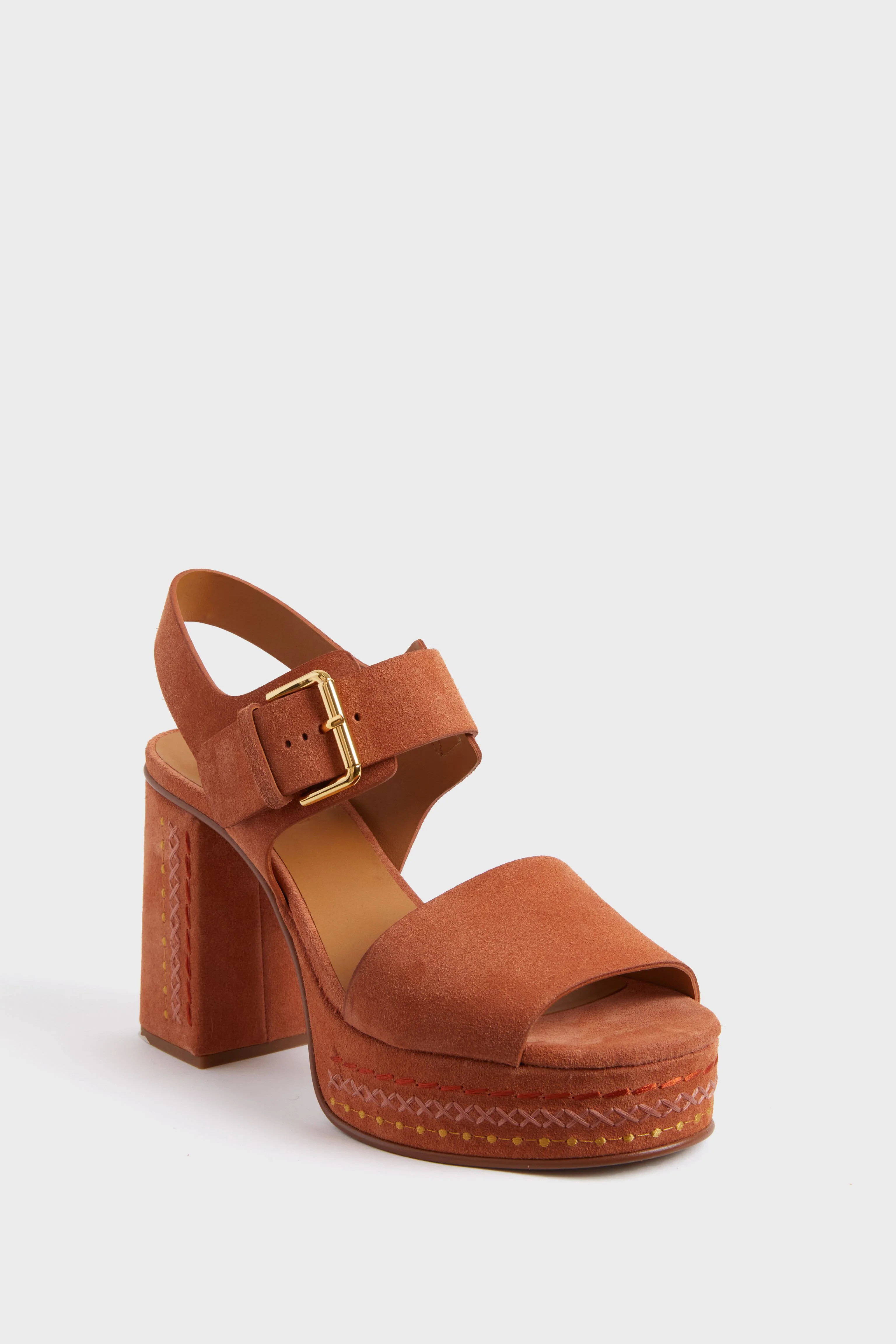 Medium Orange Pheebe Heels | Tuckernuck (US)