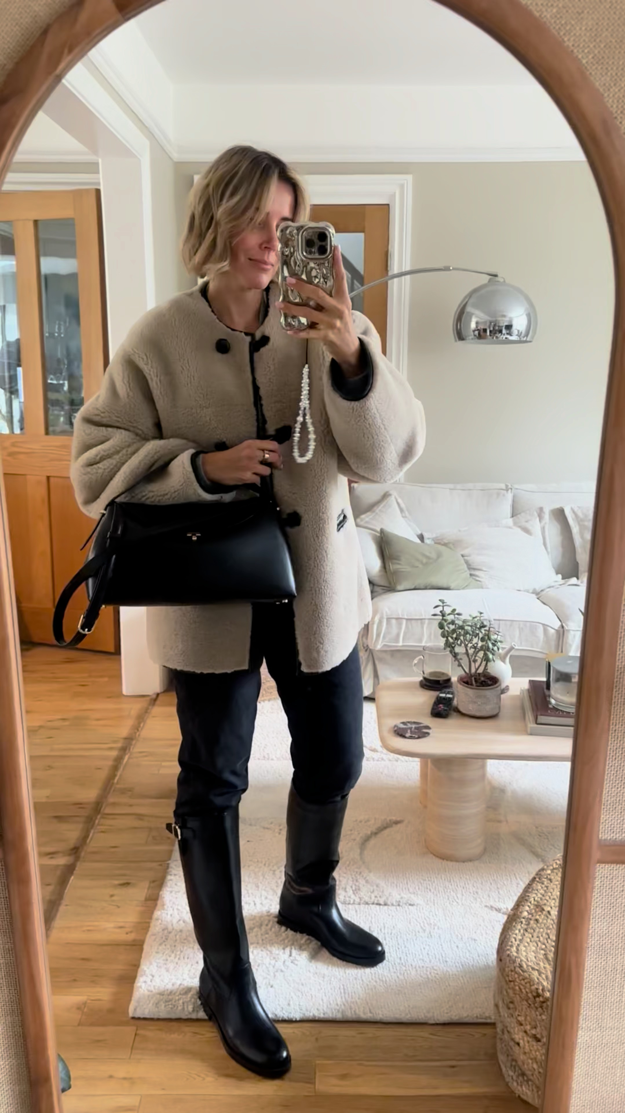 Winter Outfit, Fur Effect Coat, Leather Bag, Straight Jeans, Boots, Phone Case, Toteme, Mango, Levi's, Zara, Amazon 

 #LTKFashionMonth #LTKuk #LTKstyletip