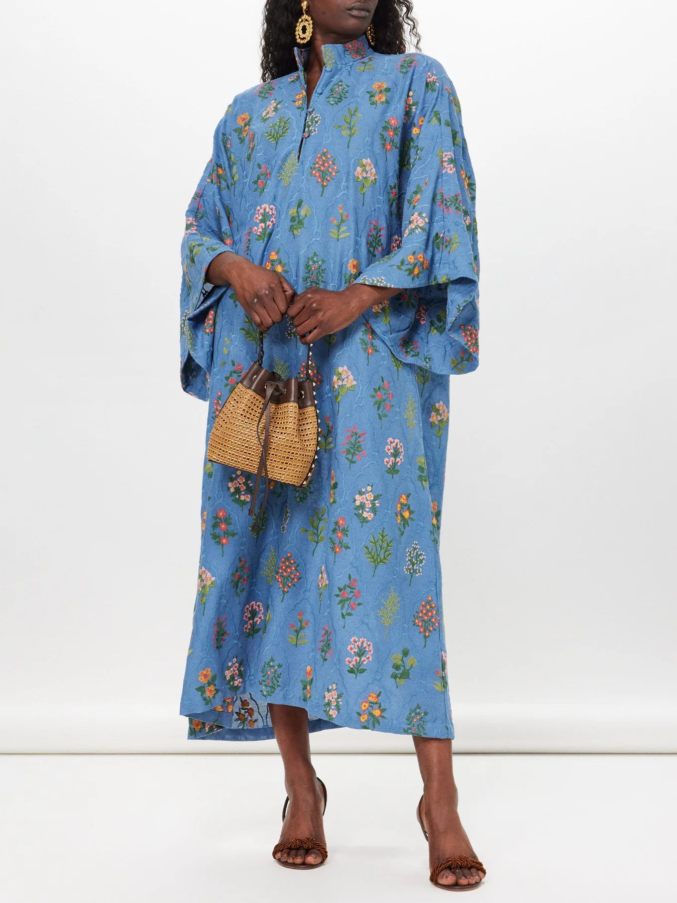 Floral-embroidered kaftan | La Vie Style House | Matches (US)