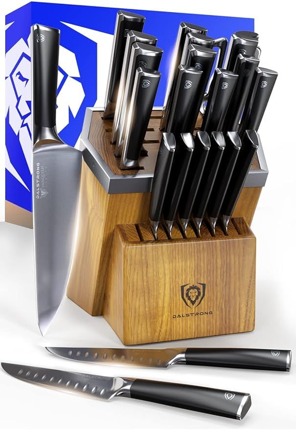 DALSTRONG 24 Piece Knife Block Set with Kitchen Scissors - Vanquish Series - Forged High Carbon G... | Amazon (US)