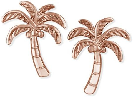 Sterling Silver Coconut Palm Tree Stud Earrings | Amazon (US)