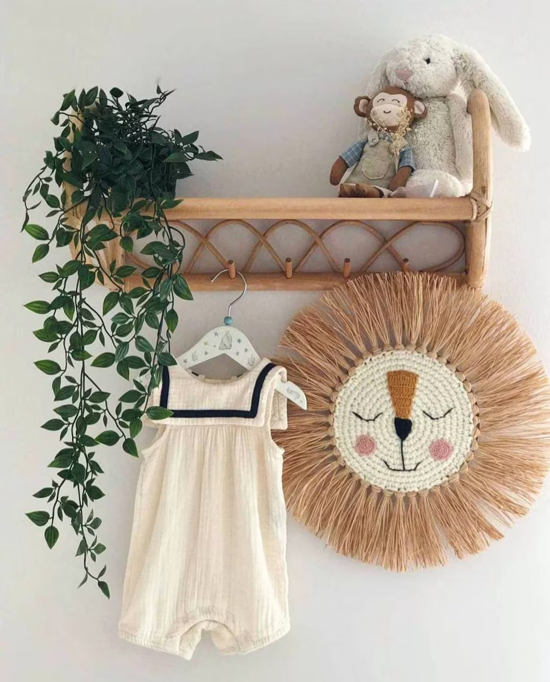 Nursery Lion Wall Decor, Lion Figure, Baby Wall Decor, Nursery Boho, Nursery Crochet, Lion Wall h... | Etsy (US)