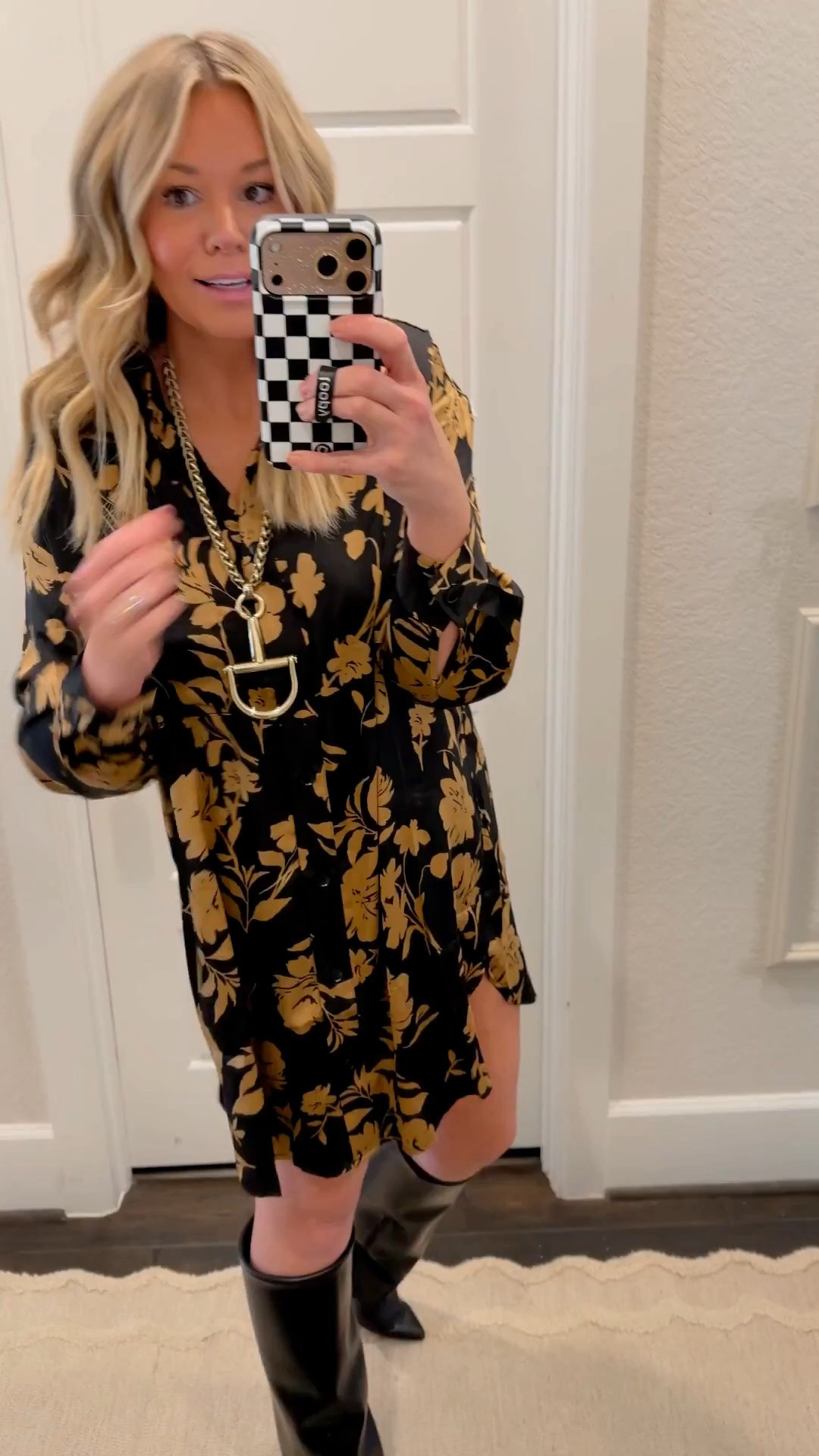 Code ALY35 !! The perfect dress to go out in! True to size