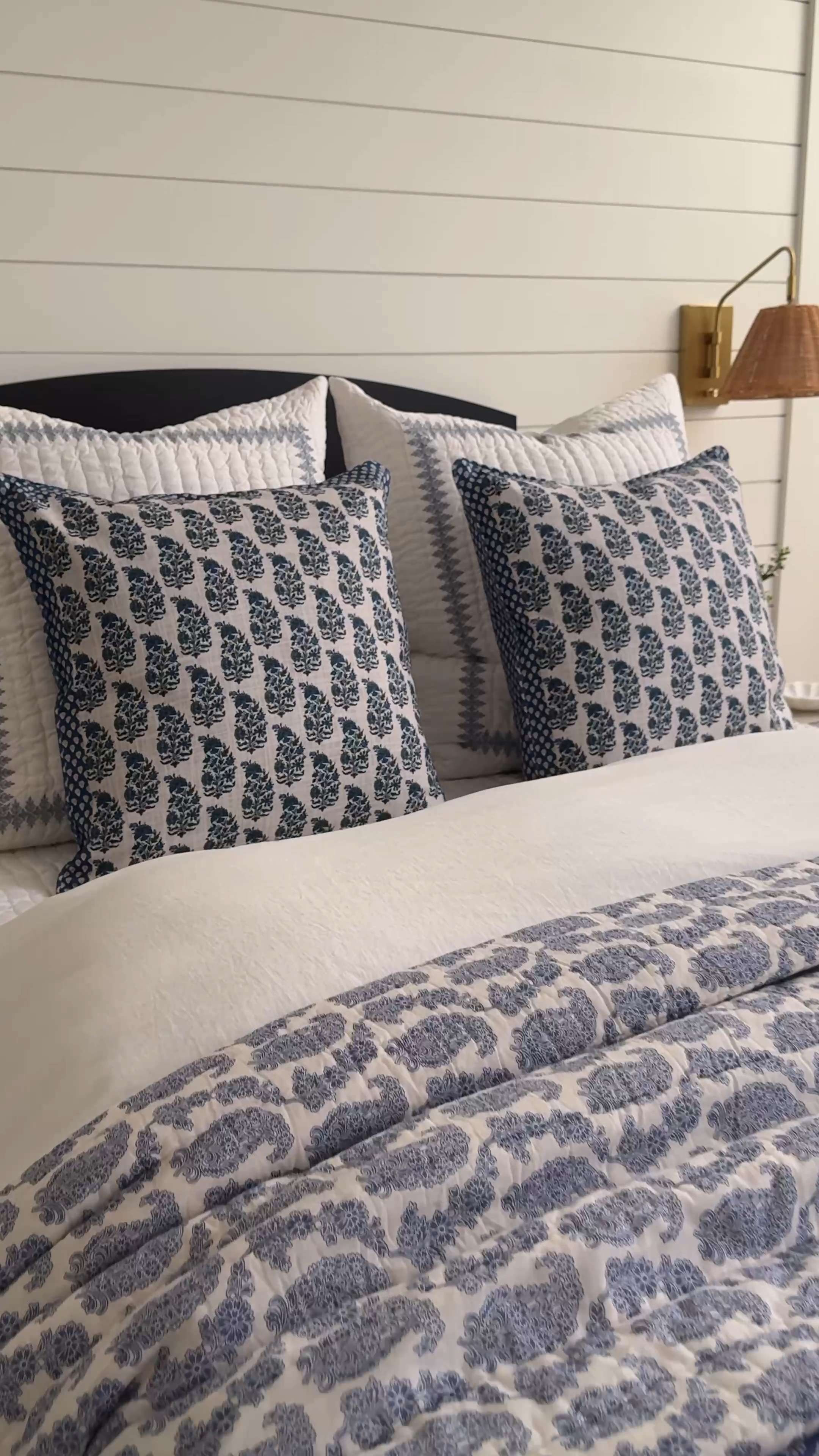 A cozy, coastal, cottage bedroom. All with The Company Store bedding! 

 #thecompanystore #companyfamily 