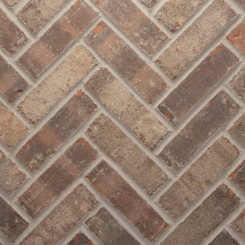 Old Mill Thin Brick Systems Old Mill Brick 12.5-in x 28-in Highland Brick Veneer Panel 8.7-sq ft | Lowe's