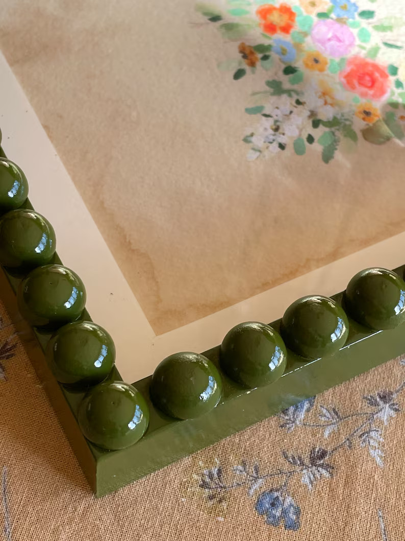 Wooden Hand Painted Bobbin Photo Frame | Etsy (US)